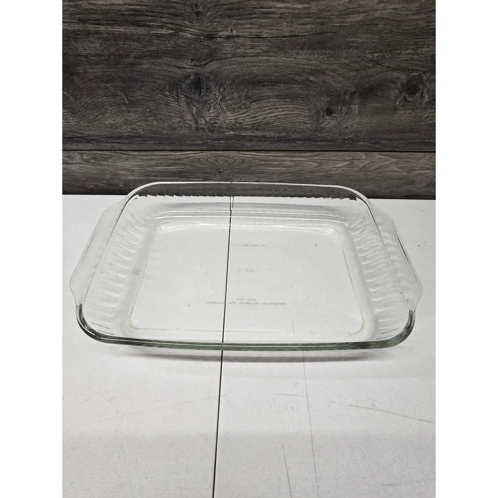 Pyrex 233-S Clear Glass Rectangular Baking Dish 3 Quart 2.8L‎ Casserole Pan USA